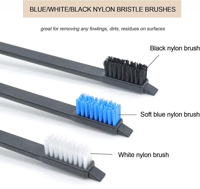 Gun Cleaning Brushes Picks Kit Set Brass Copper Steel Nylon Stainless Steel Ploymer Pick Set Bristle Brushes