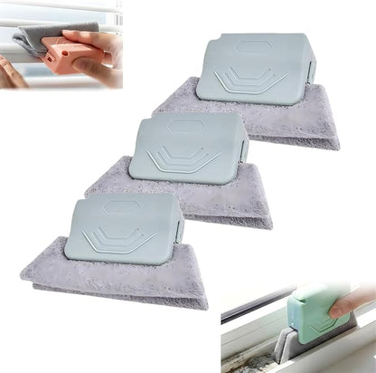 Magic Window Track Cleaner, 2026 New Handheld Window Groove Cleaning Brush Tool Set, Cleaner Brushes for Window lides Gaps Tile Lines Shutter Slats Car Vents & Narrow Gaps (3, Gray)