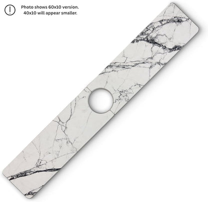 Faucet Splash Guard for Kitchen Sink – Super Absorbent Diatomite Stone Mat, Quick-Drying, Prevents Moisture Buildup, Durable Counter Protector for Kitchen or Bathroom