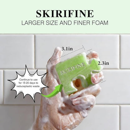 Puzzle-Shaped Lemon Solid Shampoo Bar - Oil Control & Refreshing for Normal to Oily Hair - Crisp, Clean Scent, Plastic-Free (3.5oz)