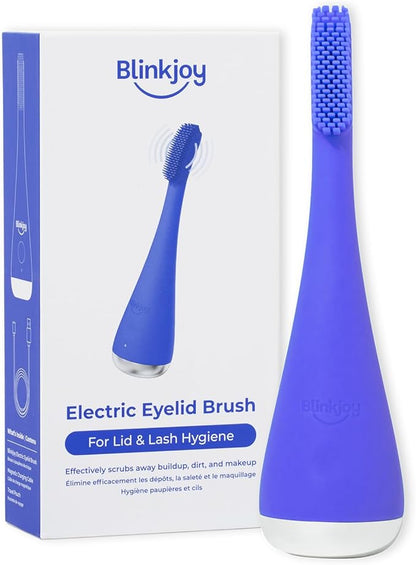 Blinkjoy Electric Eyelid Brush 2 – Optometrist Approved Lid Hygiene Tool for Demodex, Blepharitis & Dry Eyes – Gently Removes Dirt, Oil & Makeup to Support Healthy Lid Hygiene (Blue)
