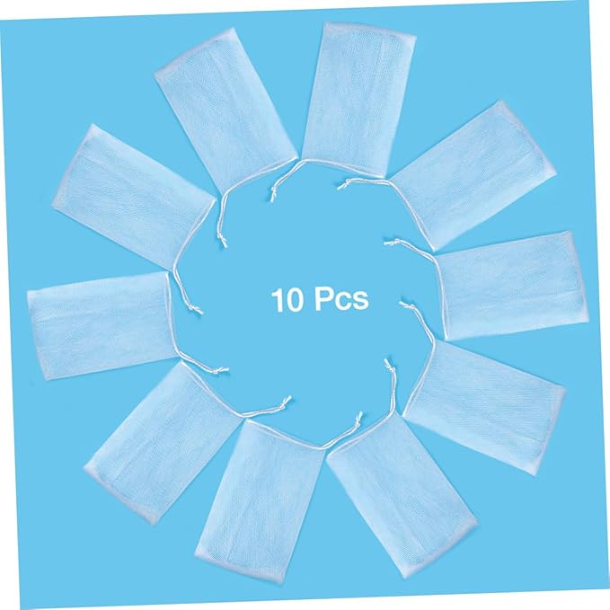 FRCOLOR 10 PCS Exfoliating Mesh Soap Saver Pouch Bag Sack Sponge…