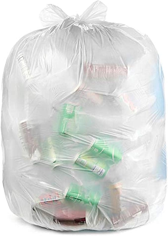 Ultrasac 13 Gallon 0.85 MIL Clear Compostable Trash Bags - 24" x 33" - Pack of 180