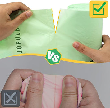 13 Gallon Trash Bags Biodegradable Compost Recycling Trash Bags, Compostable For Kitchen, 100 Count, 1.2 Mils,60 Liter, Recyclable Composta Large Heavy Duty Garbage Bag (100)