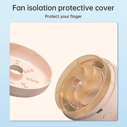 Mini Desktop Vacuum Cleaner Cute Cordless Table Dust Sweeper Cartoon Vacuum USB Rechargeable Battery Operated for Cleaning Dust Crumbs Hairs Scraps (Beige)