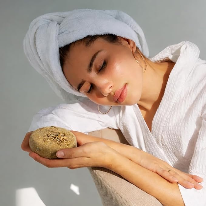 Marbela Solid Shampoo Bar with Maca Root - Strenghtening Sulfate Free Hair Shampoo Bar, Zero Waste Eco Freidnly, For All Hair Types, 3 oz