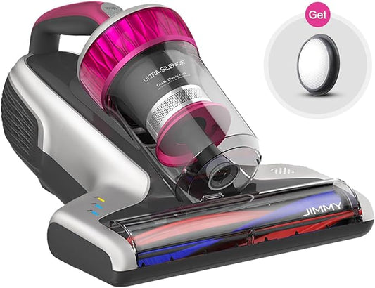 Jimmy WB73 Bed & Mattress Vacuum Cleaner with UV Sanitizer & Ultrasonic – Handheld Dust Remover with Smart Dust Sensor, HEPA Filtration for Pet Hair & Allergies (Corded)