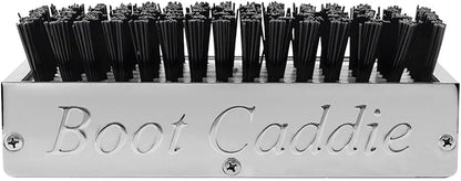 GG Grand General 98990 Chrome Aluminum 7-1/2" (L) x 2-5/8" (H) x 3" (D) Boot Caddies Black Brush