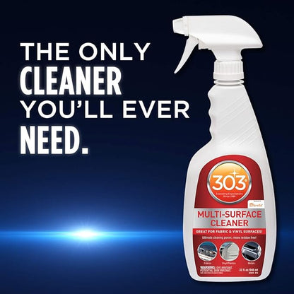 303 Products Multi-Surface Cleaner Spray, Residue-Free Cleaning for Vinyl, Fabric, Plastic & More – Safe on All Water-Safe Surfaces, Sunbrella Recommended, 32 oz