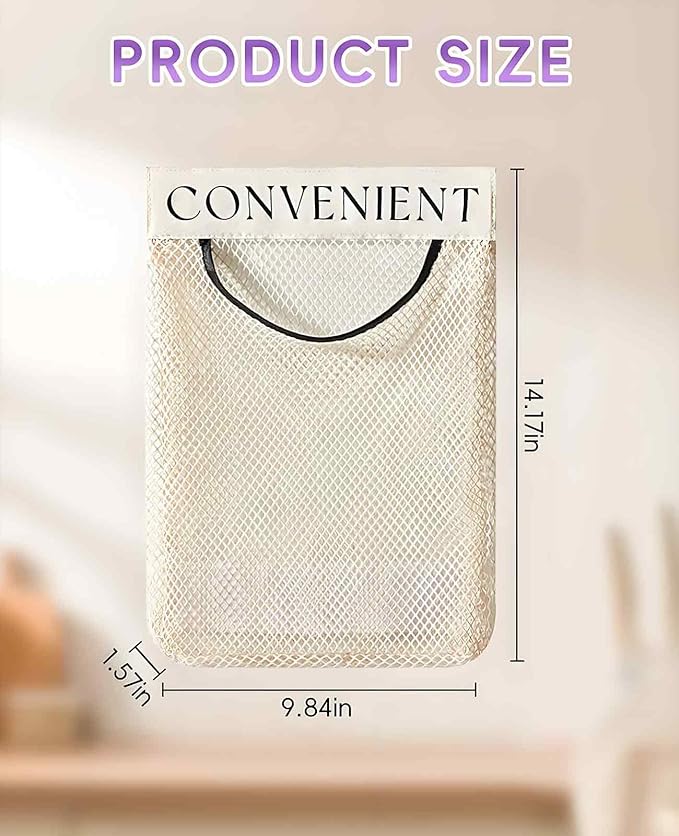 2 Pack Grocery Bag Holder for Plastic Bags, Shopping Bag Storage Dispenser under Sink with Sticky Wall Mount