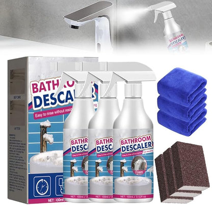 Bathroom Descaler Foam Cleaner, 2026 New Foam Spray Cleaner, Multipurpose Stubborn Stains Remover for Kitchen Bathroom, Hard Water Stain Remover for Home Use (3 Pcs)