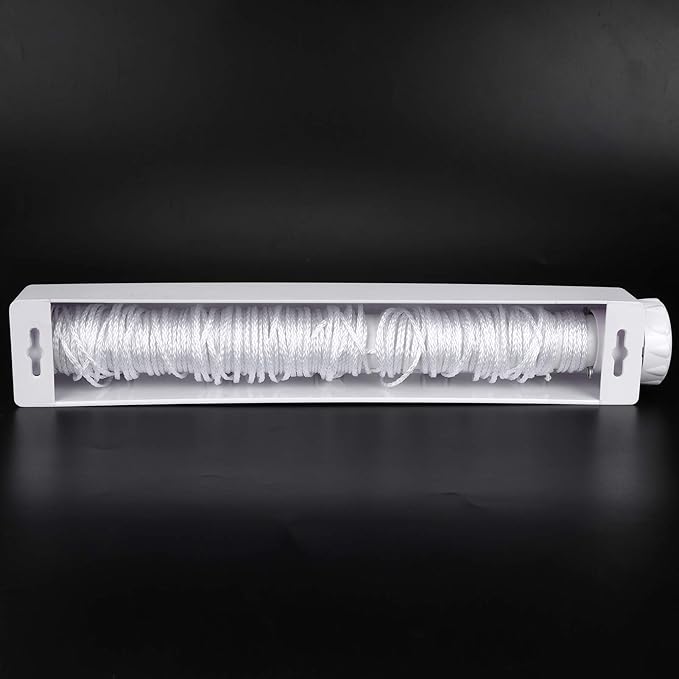 Retractable Clothesline Telescopic Clothes Drying Rope, Adjustable Length Clothes Drying Rope Hanger for Indoor Outdoor Laundry Drying, High Loading Capacity 17.6Lbs Clothes Drying Line
