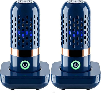 PurePod Produce Cleaner - PurePod Fruit Cleaner, Portable, No Scrubbing, Compact Fruit Vegetable Cleaning Device for Kitchen, Camping Travel, Waterproof Rechargeable Design (2PCS)
