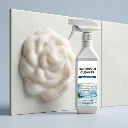 Scale Remover Bathroom Cleaner Foam Spray, Formula for Hard Water Stains, Toilet Grime & Soap Scum on Multi-Surfaces, Powerful Scale Remover, Suitable for Tiles, Glass, Stainless, Steel