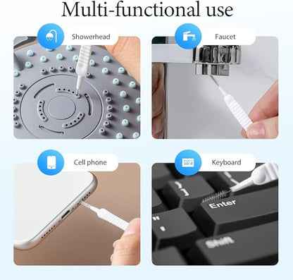 Shower Head Cleaning Brush for Small Hole, 2026 Upgrade Gap Hole Anti-Clogging Cleaning Brush, Multifunctional Shower Head Cleaning Brushes for Household Bathroom (20 Pcak)