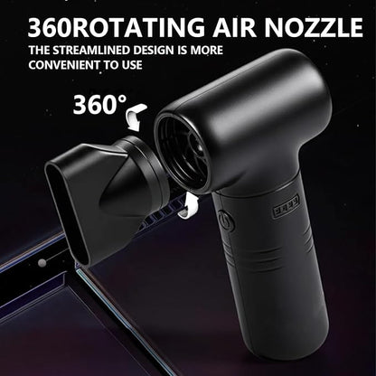 Compressed Air Duster-A Handy Super Power Electric Air Duster with Brushless Motor for Lower Noise and 3-Gear Adjustable Blower, Dust Blower for Computer, Keyboard, House, Outdoor and Car