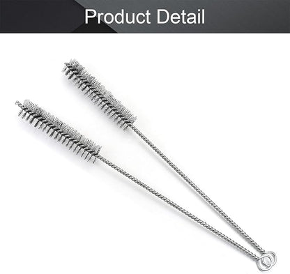 Utoolmart Steel Wire Cleaning Brush - Spiral Power Cleaner, 0.8 x 12 inch, 2-pack