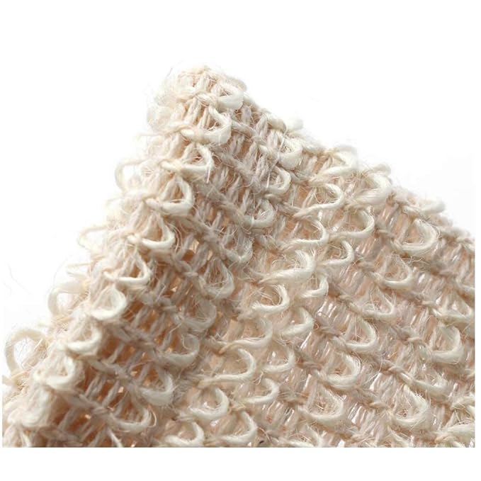 PHOGARY Sisal Soap Saver Bag (5-Pack) Ideal for Exfoliating & Save Soaps, Natural Fiber Soap Bags for Foaming and Drying The Soap, Organic Soap Bag With Pouch Holder for Shower Bath