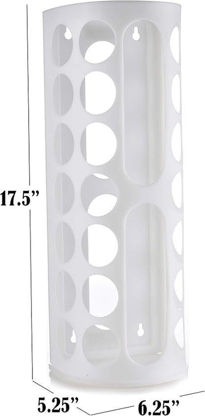 Handy Laundry Grocery Bag Storage Holder, Large Bag Dispenser, Neatly Store Plastic Shopping Bags & Keep them Handy for Reuse, Access Holes Make Adding or Retrieving Bags Simple & Convenient, (2-Pack)
