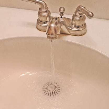 DANCO Universal Bathroom Sink Suction Cup Hair Catcher Strainer and Snare | For Pop-Up Stoppers | White | 2 Pack (10769)