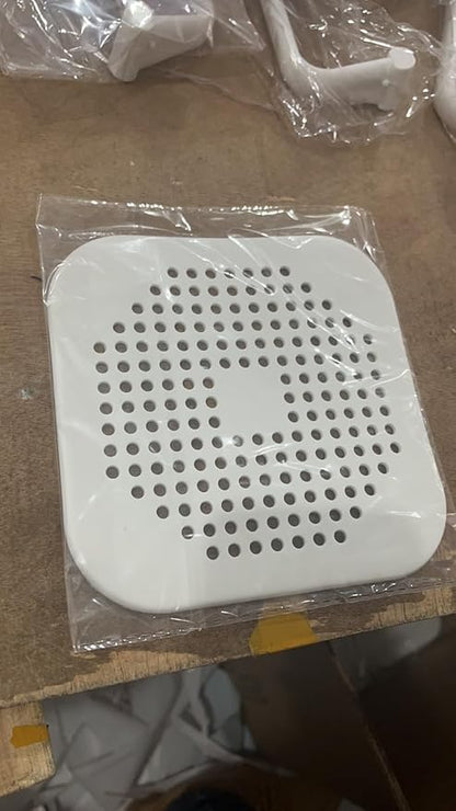 Silicone Drain Protector, Gray Anti-Clog Hair Catcher for Shower and Bathtub, 5.7 Inch Flexible Strainer with Easy Clean Design