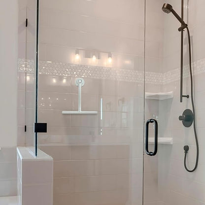 Splash Home Jasmine Eco-Friendly Shower Squeegee, Grey