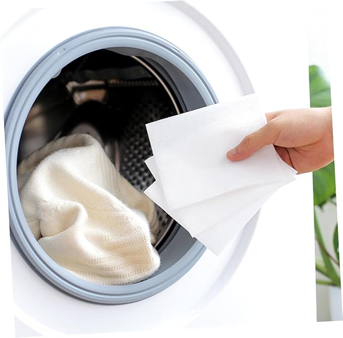 SOLUSTRE 48 pcs Color Catcher Anti Cloth dye Laundry Color Catcher laundry tablets Color Grabber Reusable washing
