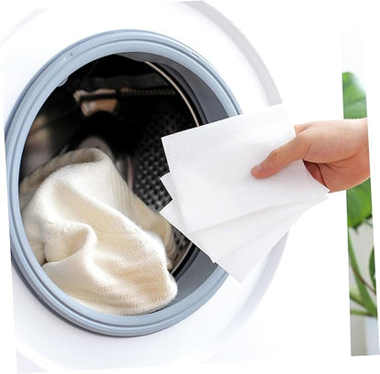 SOLUSTRE 48 pcs Color Catcher Anti Cloth dye Laundry Color Catcher laundry tablets Color Grabber Reusable washing