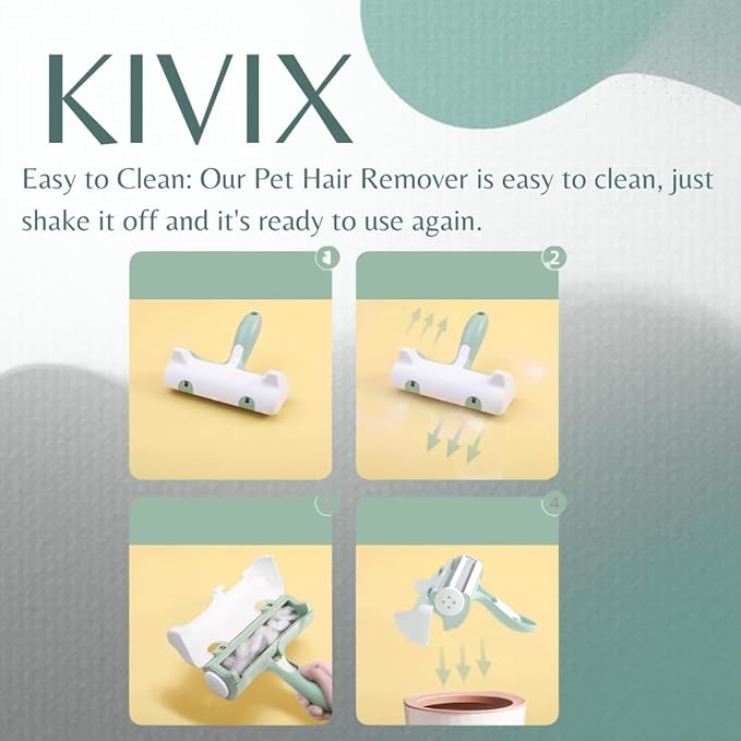 KIVIX Pet Hair Removal Tool Set Reusable Pet Hair Remover Glove Magic Brush Lint Roller & Dog Hair Cleaner