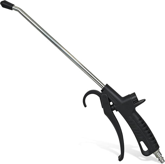 KEENTECH 17" High-Volume Air Blow Gun with Long Nozzle, Powerful Air Nozzle Blow Gun with Adjustable Airflow, Pneumatic Air Compressor Accessories Tool for Industrial & Household Dust Cleaning, Car