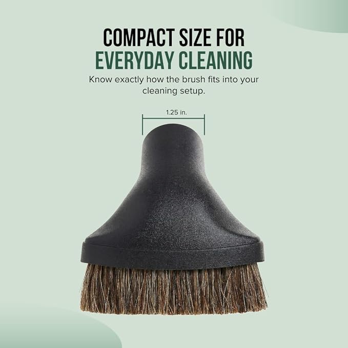 Selgo Universal Vacuum Cleaner Dusting Brush with Horse Hair Bristles, Fits All Cen-Tec Models, Black (Cen-Tec Dust Brush), Pack of 10
