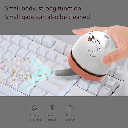 Mumusuki Mini Desktop Vacuum Cleaner AA Battery Powered,Handheld Portable Cordless Vacuum Cleaner, Ideal for Desk, Home, Car (Cat), Mumusukifwna3u7k25-13