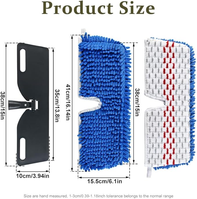 Microfiber Flat Mops for Floor Cleaning,Flat Mop with 3 Reusable Pads and Extendable 58" Long Handle for O Cedar Dual-Action Microfiber Flip Mop ,Washable Hardwood Floors Mopping to Dry and Wet Clean