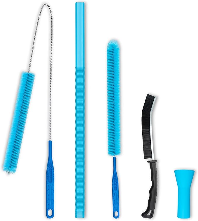 Dryer Vent Cleaner Kit with Flexible Vacuum Hose Attachment - Universal Dryer Lint Remover Vacuum Tool for Clothes Dryer Cleaning, Shop Vac Attachments, Lint Trap Cleaner & Home Cleaning Tools