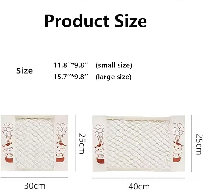 FitFrenzy 2Pack Plastic Bag Holder for Grocery Bags - Mesh Storage Organizer Cargo Net for Kitchen Cabinet Dispenser for Aluminum Foil, Trash Bag, Shopping Bag