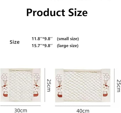 FitFrenzy 2Pack Plastic Bag Holder for Grocery Bags - Mesh Storage Organizer Cargo Net for Kitchen Cabinet Dispenser for Aluminum Foil, Trash Bag, Shopping Bag