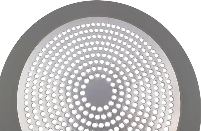 2 Pcs Shower Drain Hair Catcher 5.7"x5.7" Stainless Steel Shower Drain Cover Easy to Clean for Bathroom