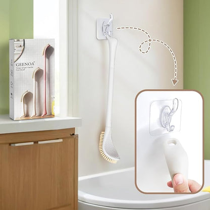 New Foot Brush & Foot Files Set(3PCS), 3-IN-1 Foot Scrubber with Long Handle, 10.2’’-27.5’’Adjustable Foot Scrub Brush and 2 Upgrade Foot File Callus Remover, Gift-Box Packed(White+2*Foot File)