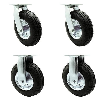 Service Caster RUB-SCC-100S280-PNB-2-R280-2 4436M1 FG4436M10000 Rubbermaid Replacement Caster Kit