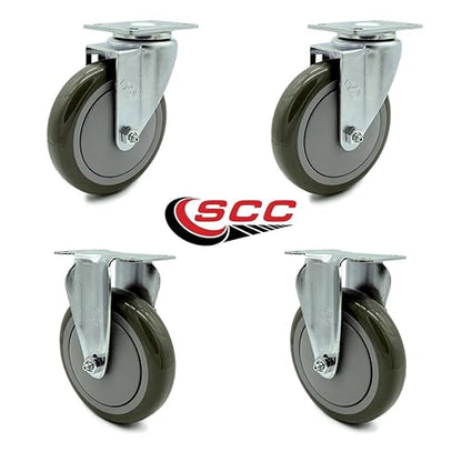 5" Casters for Rubbermaid 4400, 4500 Series - Heavy Duty Replacement, 4PK