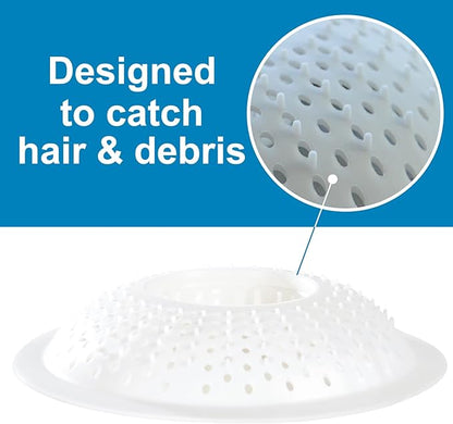 Evriholder Hairstopper 1pk, Plastic Drain Protector for Bathtubs & Showers, Pack of 1