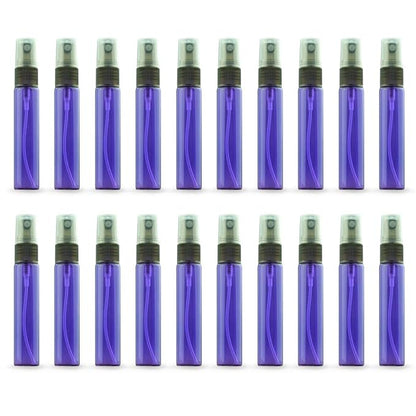20 Pack Set 10ML Protable Refill Bulk Atomizer Spray Travel Perfume Bottle Hydrating Empty Bottle (Purple)