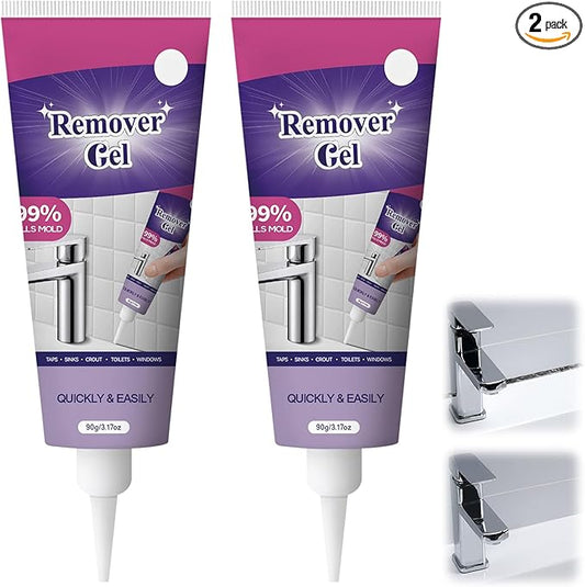 2Pcs Cleaning Remover Gel, Powerful Household Cleaning Gel, Suitable For Cleaning Crevices In Bathroom And Kitchen Sinks, Windows, Etc, Highly Effective In Penetration, Not Damage The Surface