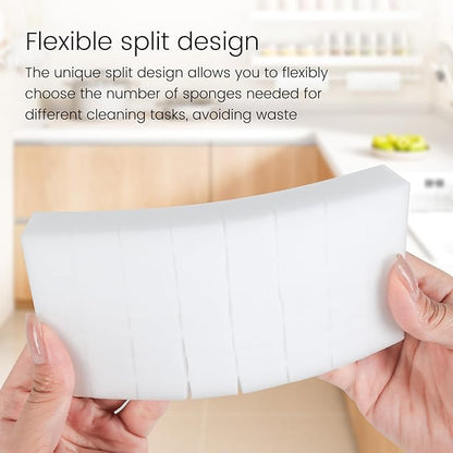 20PCS Melamine Sponge Magic Eraser Sponge in Bulk Small Cleaner Pads Melamine Pads for Dishes Cleaning Eraser for Kitchen, Bathroom, Toilet - 16x8x2cm (32 Small Pieces of Each Pack)