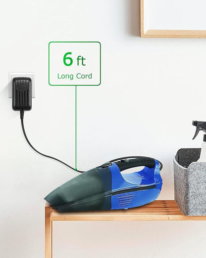 Replacement Charger for Shark SV75_N Series SV75N SV75Z XA75N SV75C SV75SP XB75N Pet Perfect Cordless Hand Vacuum Shark Euro-Pro SV736 SV736R SV736N Cordless 15.6V Lightweight Hand Vacuum Charger Cord