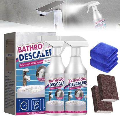 Eadwe Stubborn Stains Cleaner, 2025 New Bathroom Descaler Cleaners, Multipurpose Bathroom Foam Cleaner, Bathrooms Descaler Spray for Toilet Bath Shower Glass Sink Cleane (2)