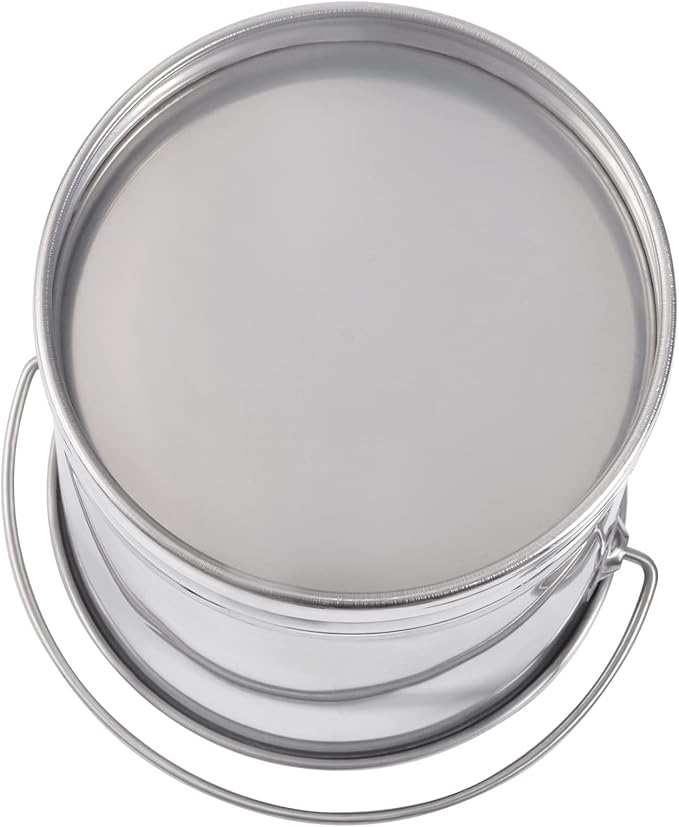 8L/2 Gallon Compost Bin Metal Compost Bucket, Stainless Steel Food Scrap Slop Bucket Milk Metal Pail with Lid for Home Kitchen Food Waste & Garden Supplies