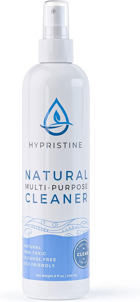 HYPRISTINE PURE Hypochlorous Acid Spray, Multi-Purpose Cleaner, Superior Shelf Life, 0% Bleach, 0% Alcohol, Food Contact Safe, Eliminate Non-Living Allergens, Remove Pet Odor, Clean Any Surface