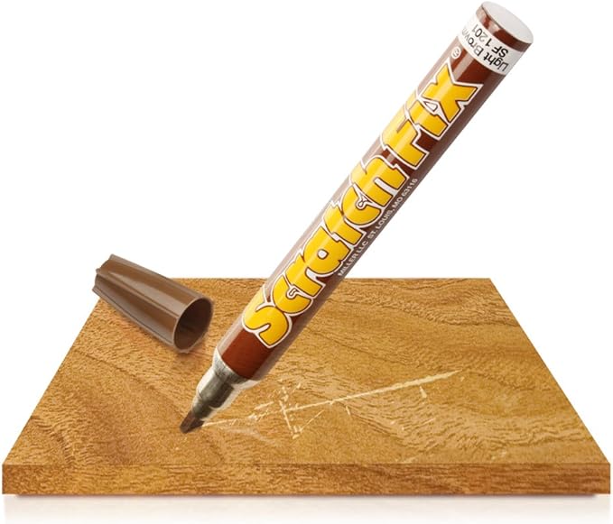 Miller SF1201 Wood Stain Scratch Fix Pen / Wood Repair Marker - Light Brown Wood