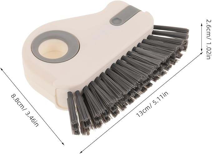 2PCS Window Groove Cleaner Brush - Window Sill Track Cleaning Tool for Sliding Door Tracks and Glass Door Grooves - Home Bathroom Kitchen Use